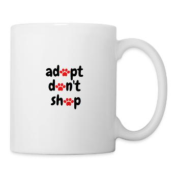 adopt don't shop - Mug - white - Right