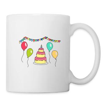 Party - Tasse - Weiß - Rechts
