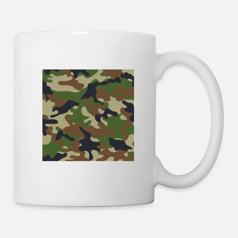 Pattern Camouflage Camouflage Camouflage - Mug - white