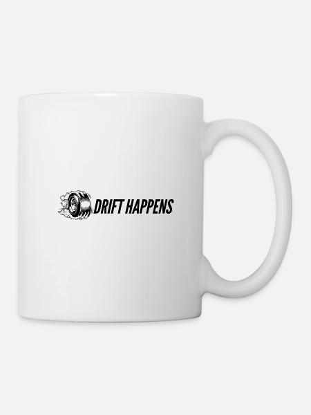 Drift Happens - Tasse - Weiß
