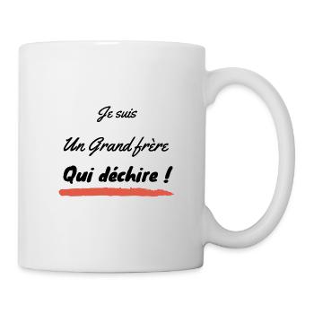 T shirt je suis un grand frère qui déchire - Mug blanc - blanc - Droite