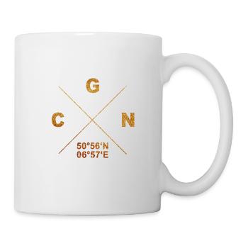 CGN domicile ville coordonnées cadeau cathédrale ville - Mug blanc - blanc - Droite