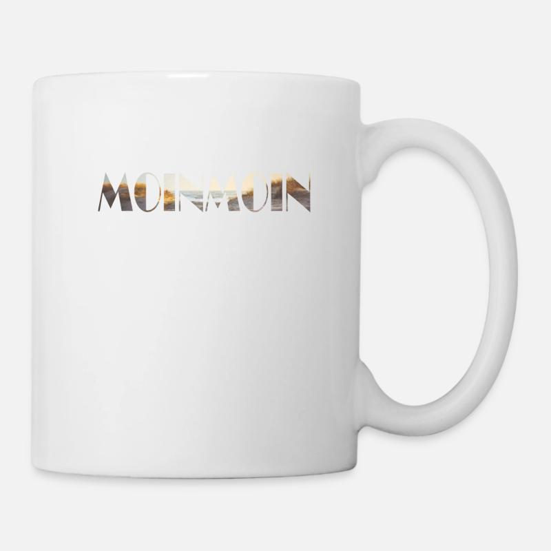 moin moin - Tasse - Weiß