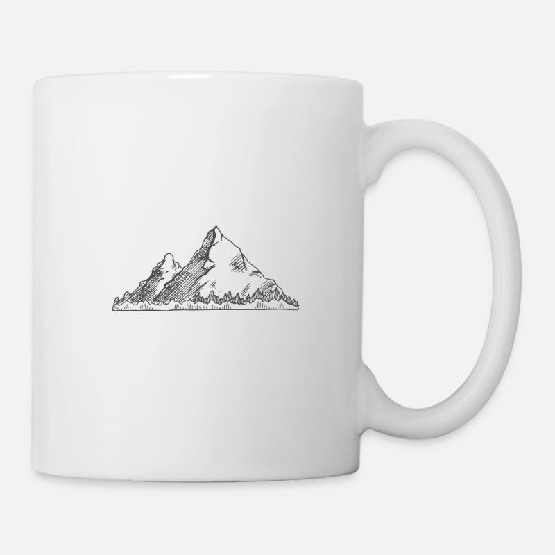 les montagnes - Mug blanc - blanc