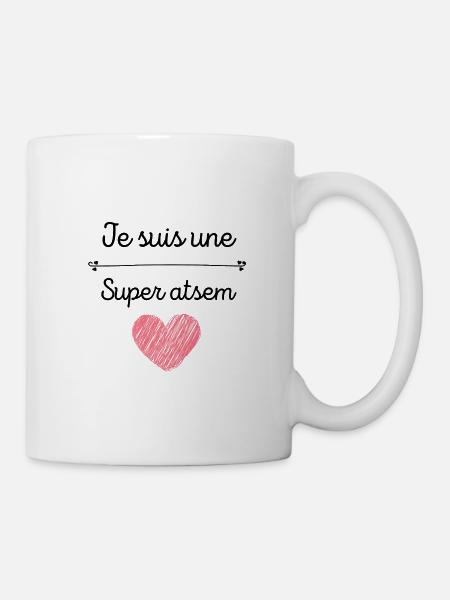 Je suis une super atsem - Mug blanc - blanc