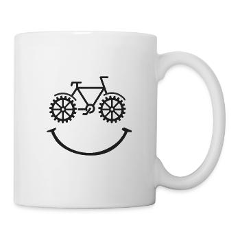 t-shirt vélo, cycliste, humour. Cadeau - Mug blanc - blanc - Droite