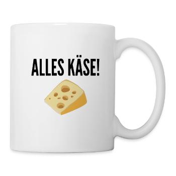 Alles Käse! - Tasse - Weiß - Rechts
