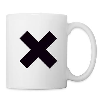 Straight Edge X schwarz - Tasse - Weiß - Rechts
