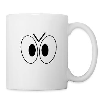 Augen - Tasse - Weiß - Rechts