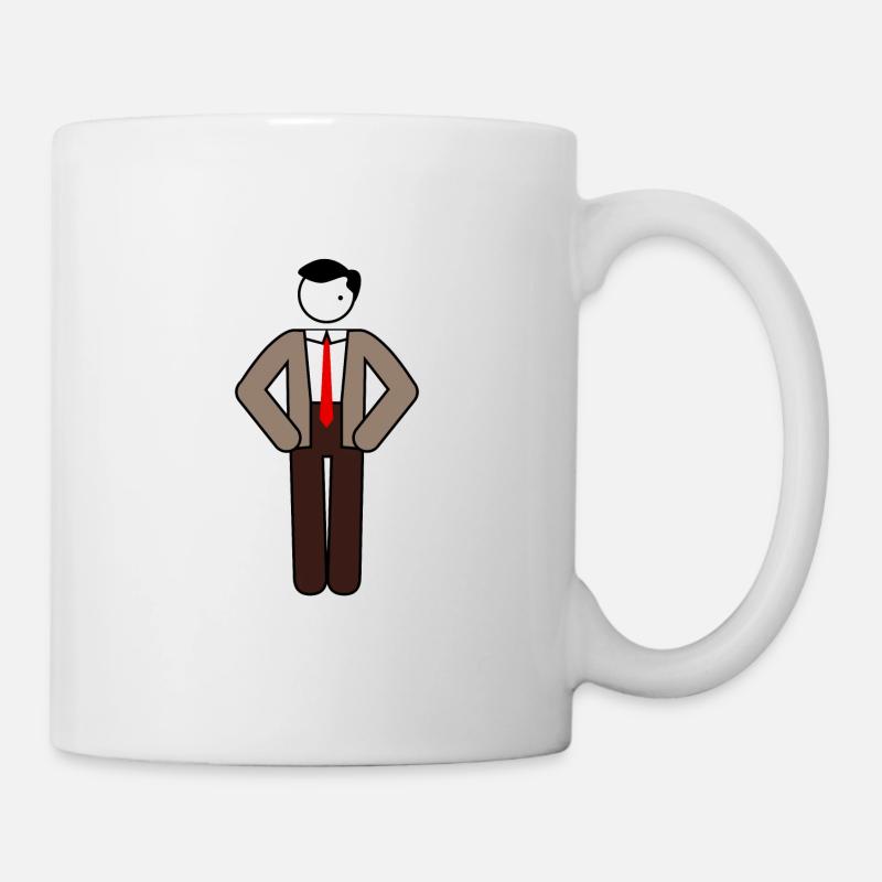 Mr. Picto Bean - Mug - white