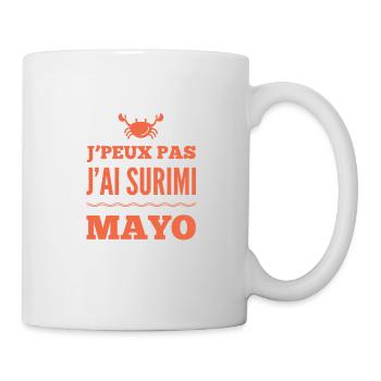 Je peux pas j'ai surimi mayo humour drôle apéritif - Mug blanc - blanc - Droite