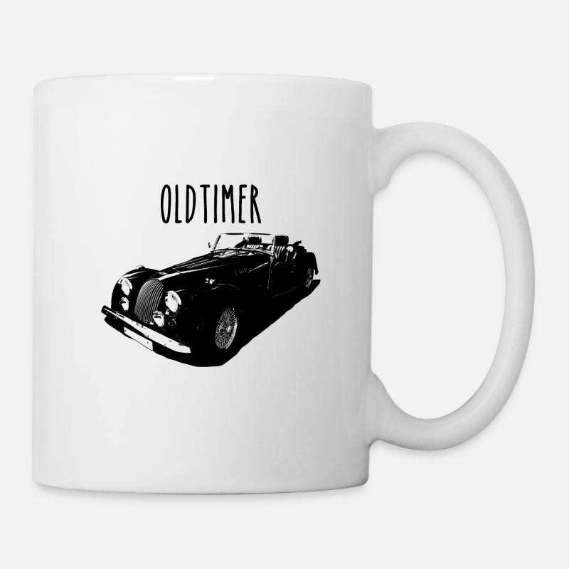 British classic car - Plus4 or Plus8 - Mug - white
