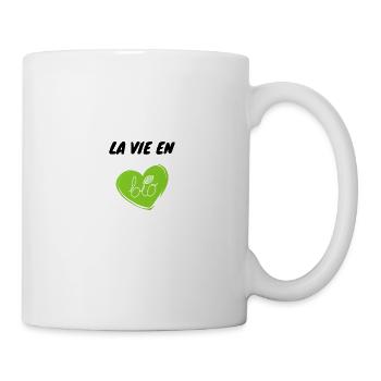 La vie en bio - Mug blanc - blanc - Droite