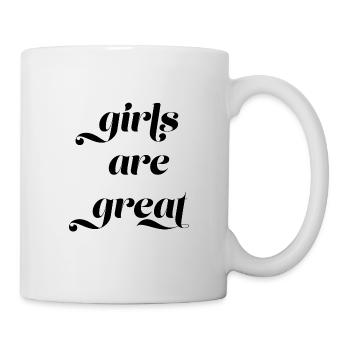 girls are great - Mug blanc - blanc - Droite