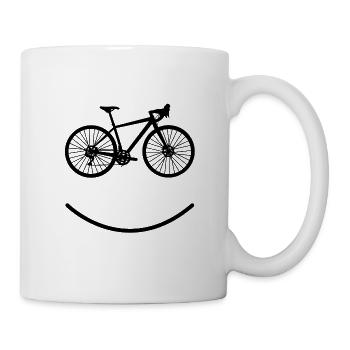 Fahrrad - Tasse - Weiß - Rechts