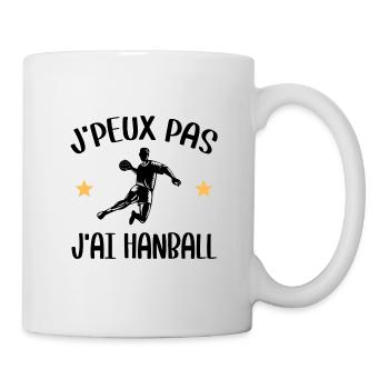 Je peux pas j'ai handball humour sport drôles - Mug blanc - blanc - Droite