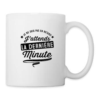 tee-shirt humour retard - Mug blanc - blanc - Droite