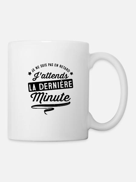 tee-shirt humour retard - Mug blanc - blanc