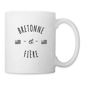 cadeau Bretagne - bretonne et fière - Mug blanc - blanc - Droite