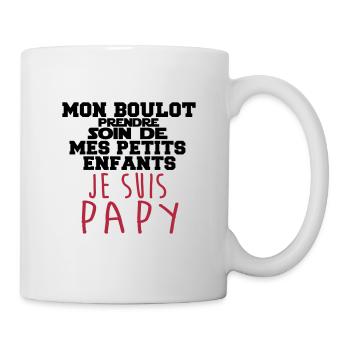 je suis papy - Mug blanc - blanc - Droite