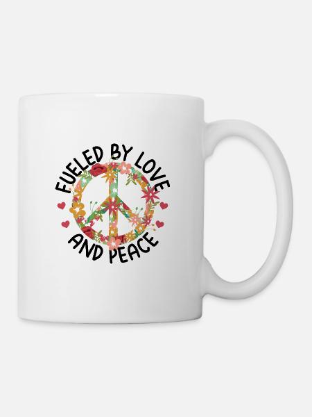 Hippie - Mug blanc - blanc