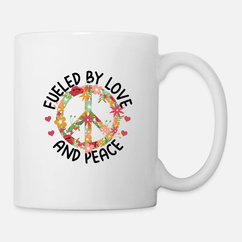 Hippie - Tasse - Weiß