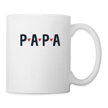 papa coeur - Mug blanc - blanc - Droite