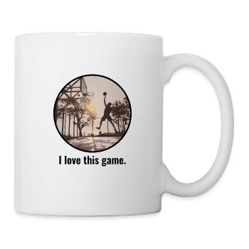 Basketball I love this Game Basket Throw Sport Saying - Mug - white - Right