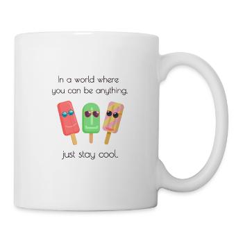 Summer Ice Cream Funny Stay Cool Sunglasses - Mug - white - Right