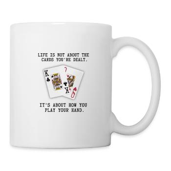 Inspirant Dire Cartes à Jouer Poker Citation - Mug blanc - blanc - Droite
