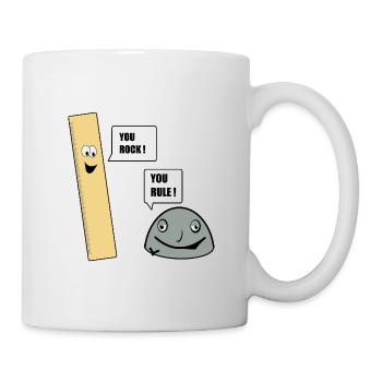 You Rock ! You Rule ! - Mug - white - Right