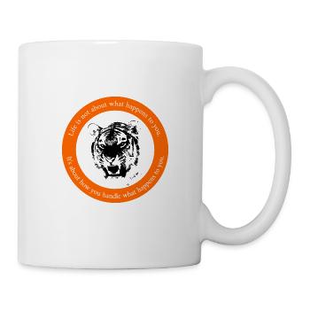 Motivating saying Tiger Inspiration Mindset - Mug - white - Right