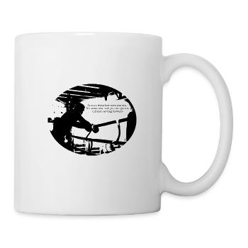 Motivation Citation Boxer Fighter Rocky Inspiration - Mug blanc - blanc - Droite