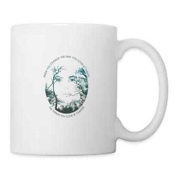 Inspiring saying Trees Philosophy Quote Forest - Mug - white - Right