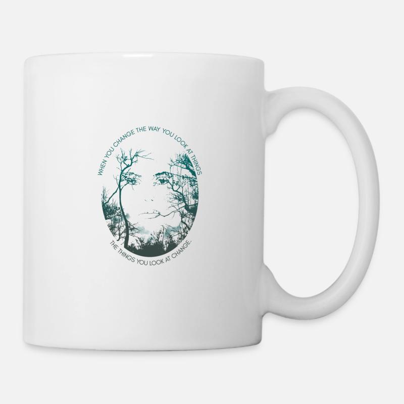 Inspiring saying Trees Philosophy Quote Forest - Mug - white