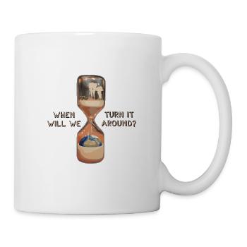 Rettet den Planeten Klimawandel Erderwärmung - Tasse - Weiß - Rechts