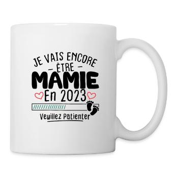 Mamie en 2023 / Cadeau future mamie 2023 - Mug blanc - blanc - Droite