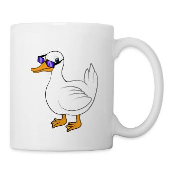 Lunettes de soleil de canard cool - Mug blanc - blanc - Droite