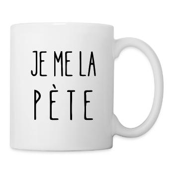 je me la pète - Mug blanc - blanc - Droite