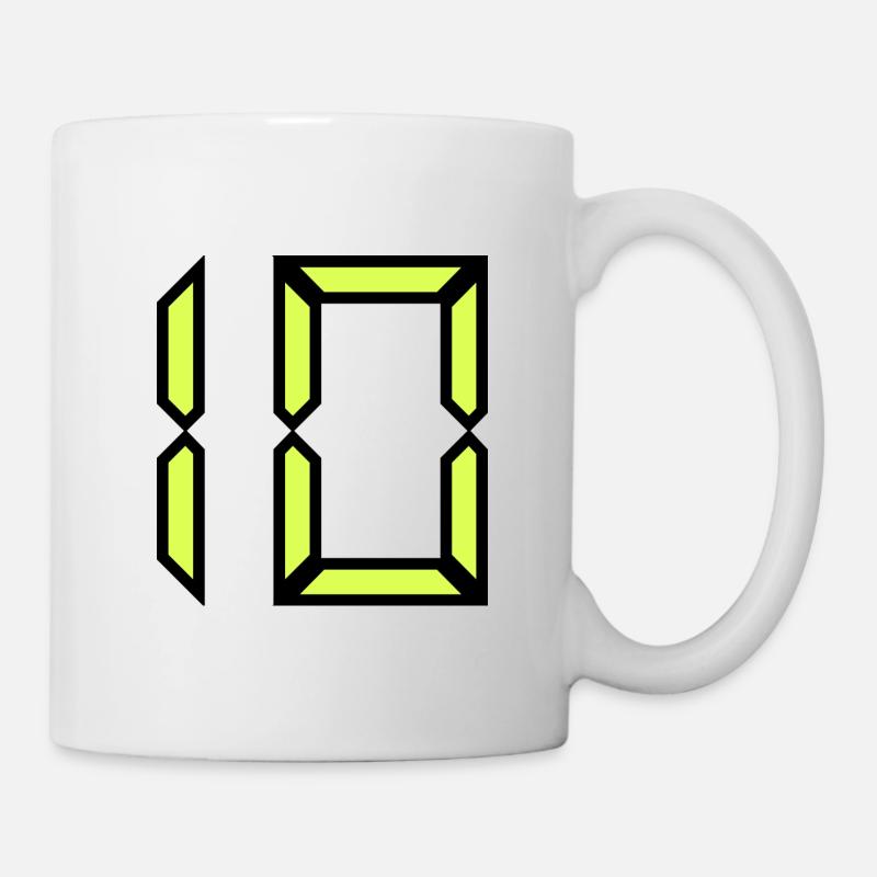 10. ANNIVERSAIRE. HAPPY BIRTHDAY - Mug blanc - blanc