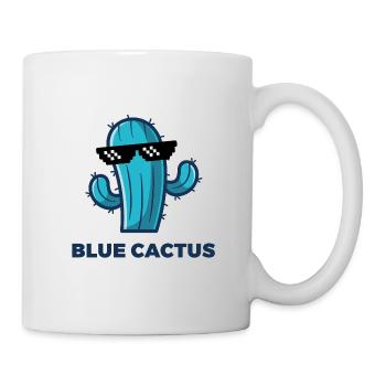 Blue Cactus Thug - Drücke deine Coolness aus! - Tasse - Weiß - Rechts