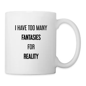Fantasies for reality - This is where magic is created! - Mug - white - Right