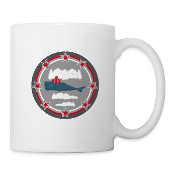 Wal im Winter mit viel Eis. - Tasse - Weiß - Rechts