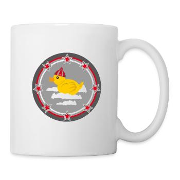 Winter Ente mit Mütze und Sternen. - Tasse - Weiß - Rechts