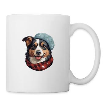 Les porteurs d’écharpe au pays de l’hiver canin - Mug blanc - blanc - Droite