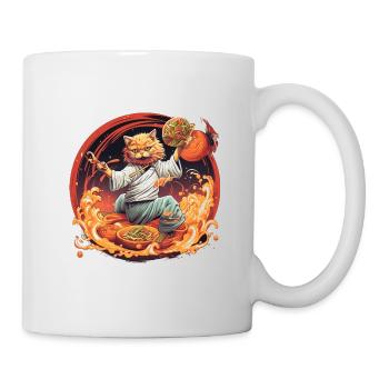 Ramenmeister Katze - Tasse - Weiß - Rechts