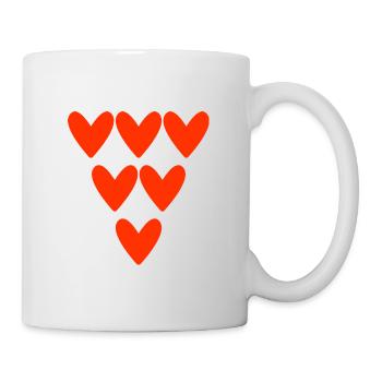 VALENTINE'S DAY. Bachelorette party. I LOVE YOU. I LOVE YOU. LOVE - Mug - white - Right