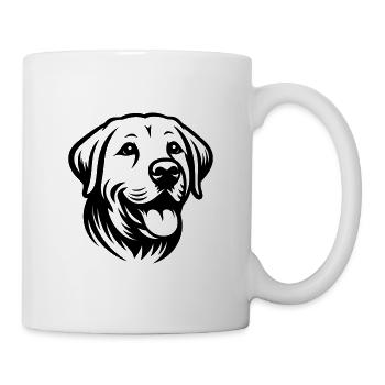 Labrador Drawing Head - Mug - white - Right