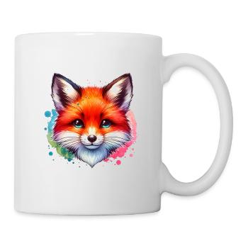 renard, animaux, forêt, renard roux, nature sauvage - Mug blanc - blanc - Droite