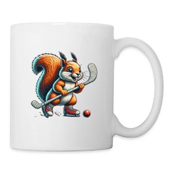 Hockey sur gazon écureuil noix Animal Love - Mug blanc - blanc - Droite